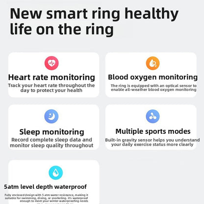 Smart AI Wearable Ring with Health Tracking
