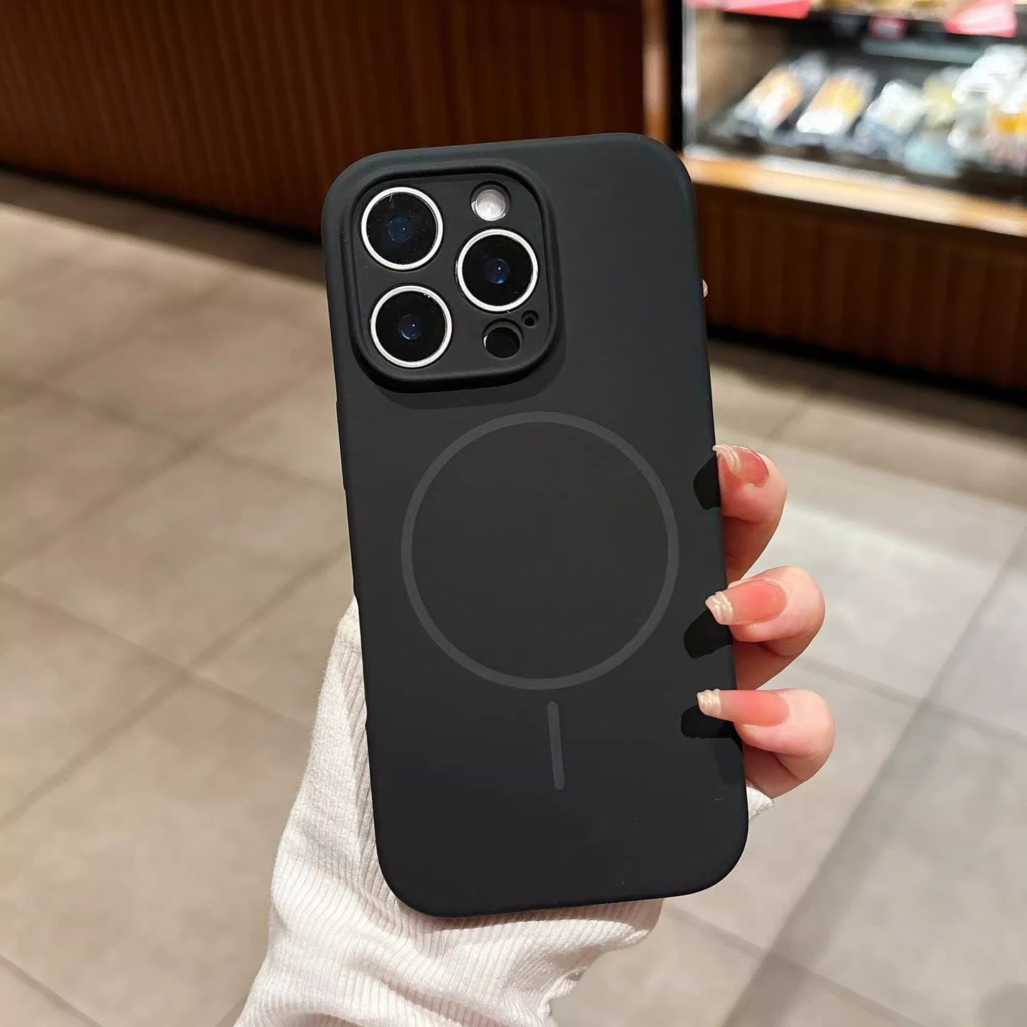 Magnetic Liquid Silicone Phone Case